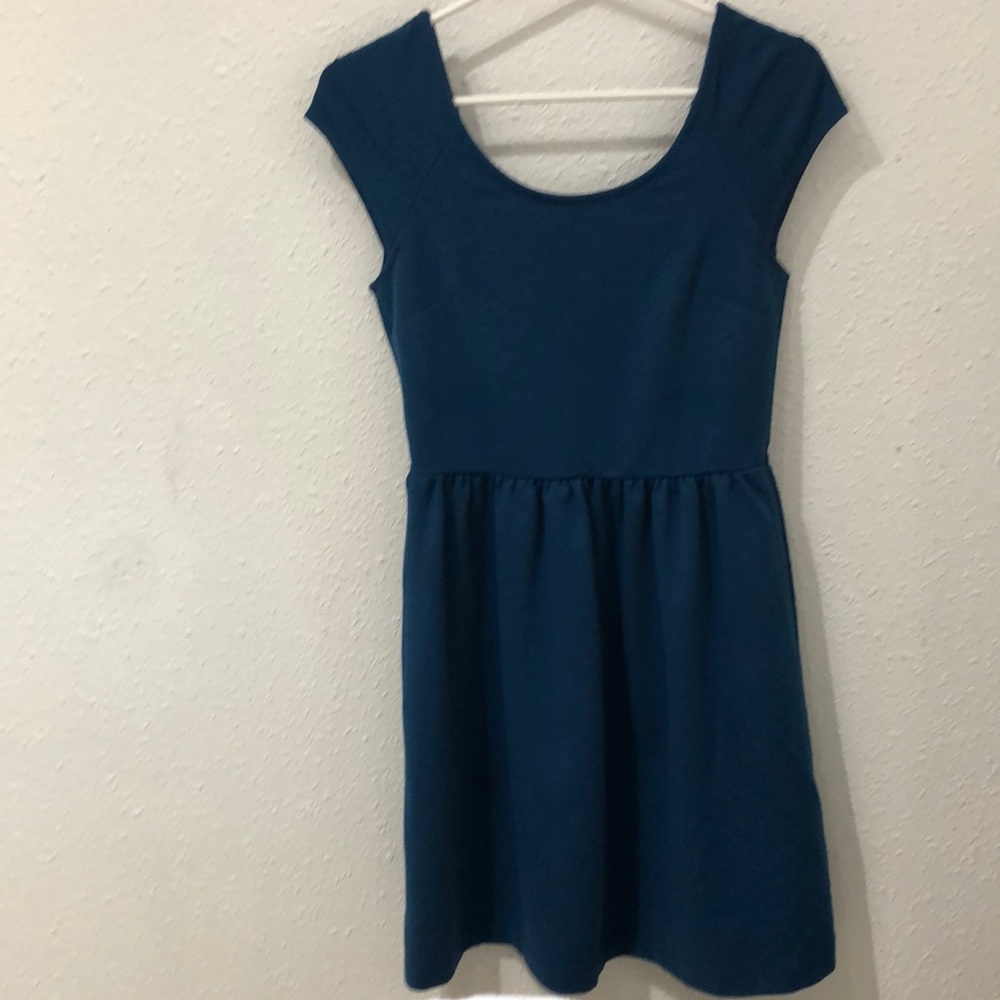 Reversible Dark Teal Midi Dress